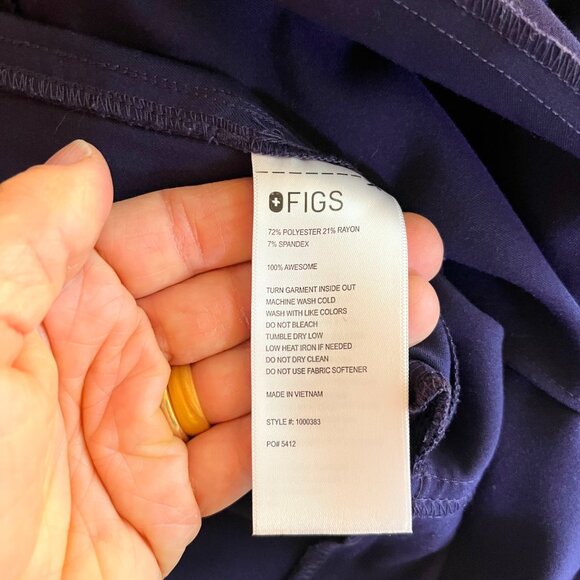 FIGS Women's M Rafaela Cargo Scrub Jumpsuit Short Sleeve Purple - Picture 11 of 11